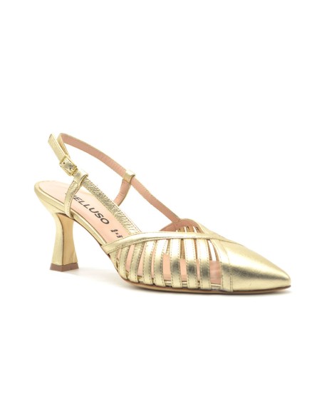 Melluso slingback elegante in pelle laminata